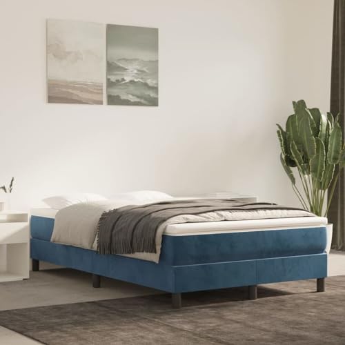 Homgoday Federkernmatratze, dunkelblau, 120 x 200 x 20 cm, aus Samt, Matratze für Schlafsofa, Matratze für Bettgestell von Homgoday