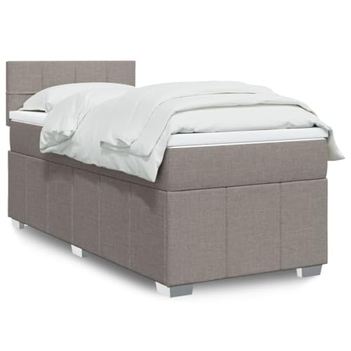 Homgoday Federsitz mit Matratze taupe 90 x 190 cm aus Stoff, Bettgestell Sessel, Bettrahmen, Rahmen, Bett moderne Wohnzimmer-Ausstattung Schlafzimmer Modell 3289227IT Homgoday Federsitz mit Matratze taupe 90 x 190 cm aus Stoff, Bettgestell Sessel, Bettrahmen, Rahmen, Bett moderne Wohnzimmer-Ausstattung Schlafzimmer Modell 3289227IT von Homgoday