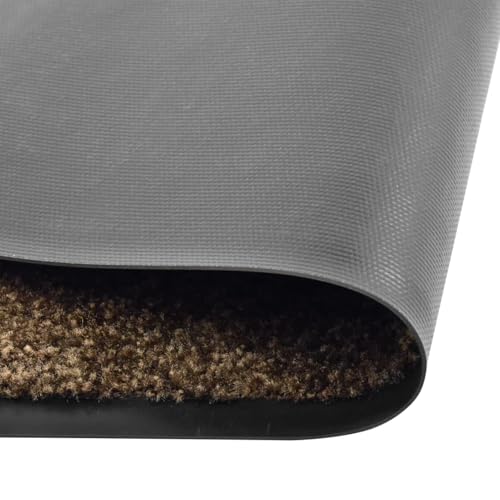 Homgoday Fu?Matte Waschbar Braun 40x60 cm Fu?abtreter Model323433 von Homgoday