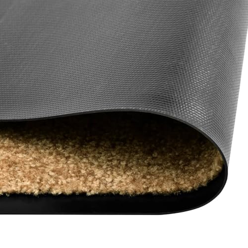 Homgoday Fu?Matte Waschbar Creme 90x150 cm Fu?abtreter Model323467 von Homgoday