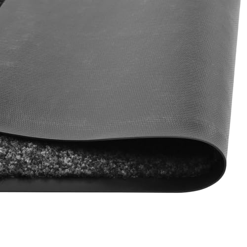 Homgoday Fu?Matte Waschbar Schwarz 60x180 cm Fu?abtreter Model323411 von Homgoday