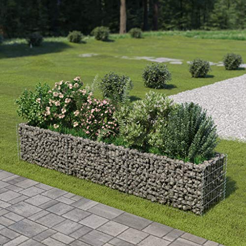 Homgoday Gabione Hochbeet Stahl verzinkt 270x50x50 cm Gabionenkörbe Metall Gabione Käfige für Steine Garten Dekor Wandabtrennung Set Homgoday Gabione Hochbeet Stahl verzinkt 270x50x50 cm Gabionenkörbe Metall Gabione Käfige für Steine Garten Dekor Wandabtrennung Set von Homgoday