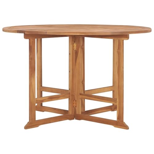 Homgoday Garten-Esstisch Klappbar Ø110x75 cm Massivholz Teak Esstisch im Freien Model318479 Homgoday Garten-Esstisch Klappbar Ø110x75 cm Massivholz Teak Esstisch im Freien Model318479 von Homgoday