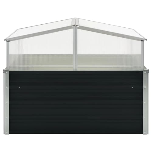 Homgoday Gartenhaus 100x100x77 cm Anthrazit, Aluminium Dach, Bodenlose Design, Sicherheitskanten Model45724 Homgoday Gartenhaus 100x100x77 cm Anthrazit, Aluminium Dach, Bodenlose Design, Sicherheitskanten Model45724 von Homgoday