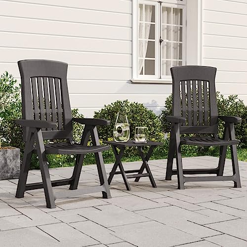 Homgoday Gartenliegestühle, 2 Stück, anthrazit, PP, Liegestühle für den Außenbereich, Garten, Terrasse, Terrasse und Hof, Outdoor-Sitze, Möbel für Zuhause, Esszimmermöbel Homgoday Gartenliegestühle, 2 Stück, anthrazit, PP, Liegestühle für den Außenbereich, Garten, Terrasse, Terrasse und Hof, Outdoor-Sitze, Möbel für Zuhause, Esszimmermöbel von Homgoday
