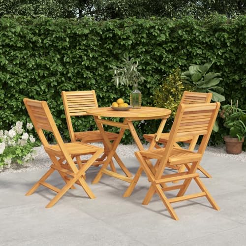 Homgoday Gartenmöbel-Set, 5-teilig, massives Teakholz, Stuhl, Sessel, Tisch, Küche, Outdoor, Terrasse, Balkon, Möbel, Typ 30 Homgoday Gartenmöbel-Set, 5-teilig, massives Teakholz, Stuhl, Sessel, Tisch, Küche, Outdoor, Terrasse, Balkon, Möbel, Typ 30 von Homgoday