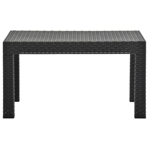 Homgoday Gartentisch Anthrazit 58x58x41 cm PP Rattan Partytisch Model315640 Homgoday Gartentisch Anthrazit 58x58x41 cm PP Rattan Partytisch Model315640 von Homgoday