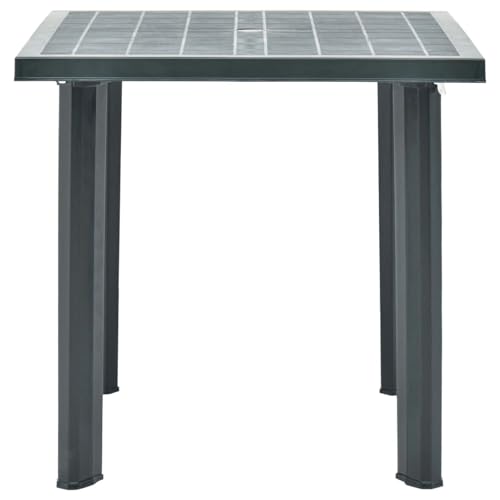 Homgoday Gartentisch Grün 80x75x72 cm Kunststoff Partytisch Model48803 von Homgoday