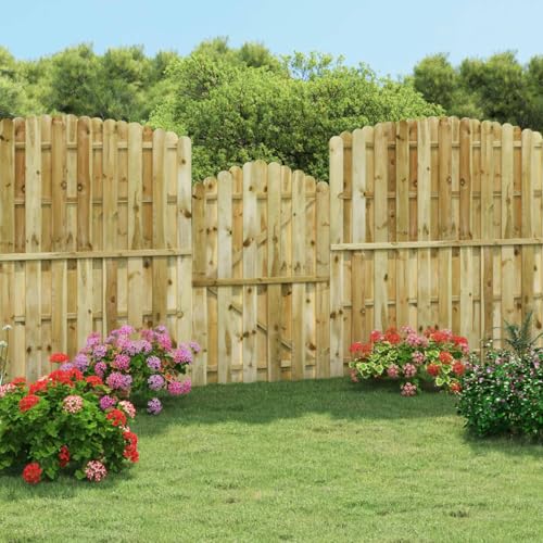 Homgoday Gartentor Imprägniertes Kiefernholz 100x150 cm Model45329 von Homgoday