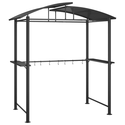 Homgoday Grillpavillon Anthrazit | Stahlrahmen & PC-Platten Dach | 210x114x230 cm | 2 Seitenablagen Model360139 Homgoday Grillpavillon Anthrazit | Stahlrahmen & PC-Platten Dach | 210x114x230 cm | 2 Seitenablagen Model360139 von Homgoday