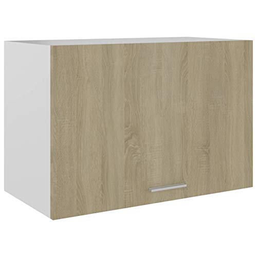 Homgoday Hängeschrank Aufbewahrungsschrank Küche Schrank Oberschrank Hängeschrank Küch Wandschrank Küchenhängeschränke Küchenschrank Sonoma-Eiche 60x31x40 cm Holzwerkstoff von Homgoday