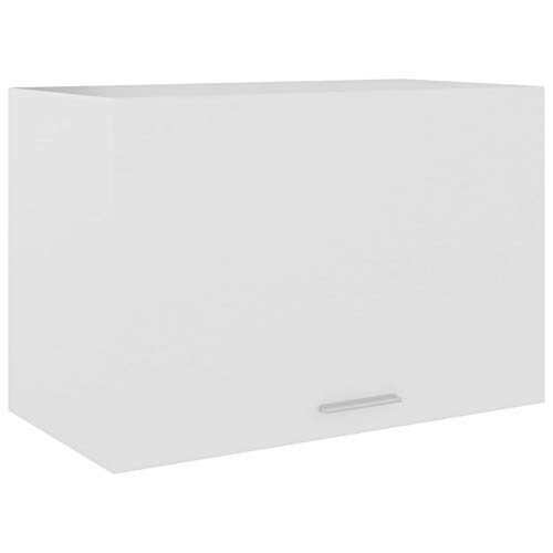 Homgoday Hängeschrank Aufbewahrungsschrank Küche Schrank Oberschrank Hängeschrank Küch Wandschrank Küchenhängeschränke Küchenschrank Weiß 60x31x40 cm Holzwerkstoff von Homgoday