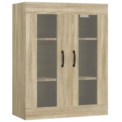Homgoday Hängeschrank Sonoma-Eiche 69,5x34x90 cm Wandschrank Model812288 von Homgoday