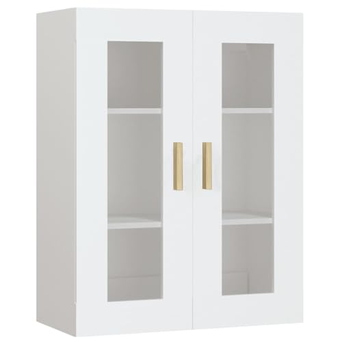 Homgoday Hängeschrank Weiß 69,5x34x90 cm Wandschrank Model812276 von Homgoday