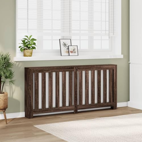 Homgoday Heizkörperverkleidung Heizungsverkleidung Heizkörperabdeckung Heizkörper Abdeckung für Wohnzimmer Küche Schlafzimmer Braun Eiche 175x20x82 cm Holzwerkstoff Homgoday Heizkörperverkleidung Heizungsverkleidung Heizkörperabdeckung Heizkörper Abdeckung für Wohnzimmer Küche Schlafzimmer Braun Eiche 175x20x82 cm Holzwerkstoff von Homgoday