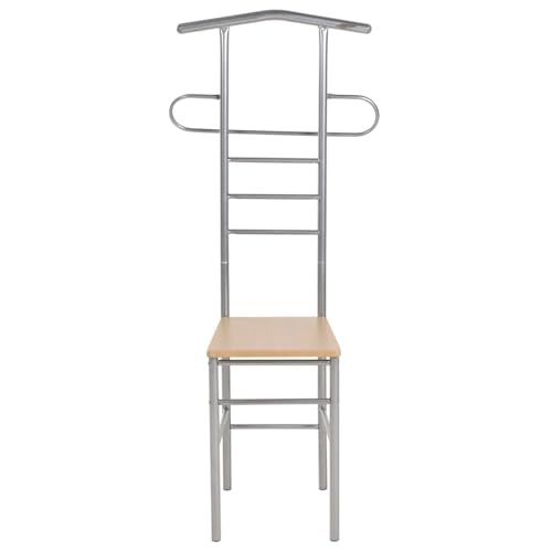 Homgoday Herrendiener Stühle 2 STK. Metall Gartenstühle Model60651 von Homgoday