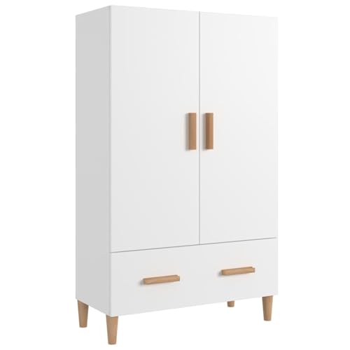 Homgoday Highboard Weiß 70x31x115 cm Holzwerkstoff Kommode Model812528 von Homgoday