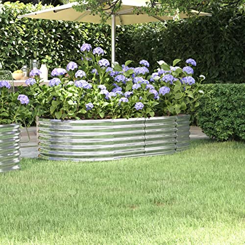 Homgoday Hochbeet Metall Blumenkasten Hochbeet Gartenbeet Pflanzbeet Kräuterhochbeet Gemüsebeet Pflanzkübel Pflanzkasten Blumenbeet Frühbeet Pulverbeschichteter Stahl 152x80x36 cm Silbern Homgoday Hochbeet Metall Blumenkasten Hochbeet Gartenbeet Pflanzbeet Kräuterhochbeet Gemüsebeet Pflanzkübel Pflanzkasten Blumenbeet Frühbeet Pulverbeschichteter Stahl 152x80x36 cm Silbern von Homgoday