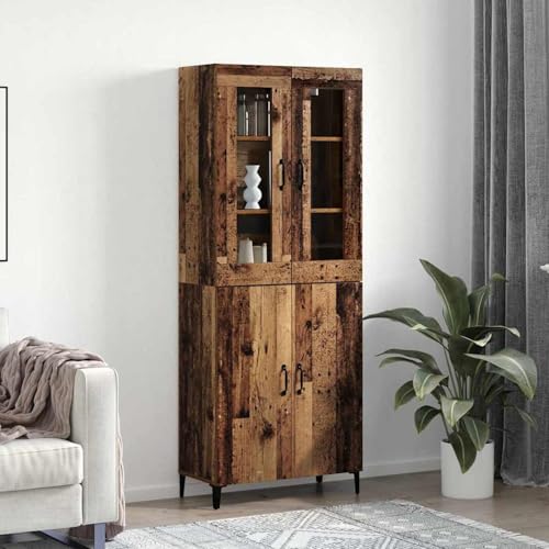 Homgoday Hochboard 2 pcs Altholz 69,5 x 34 x 180 cm Holzwerkstoff Highboard Model3394587 Homgoday Hochboard 2 pcs Altholz 69,5 x 34 x 180 cm Holzwerkstoff Highboard Model3394587 von Homgoday