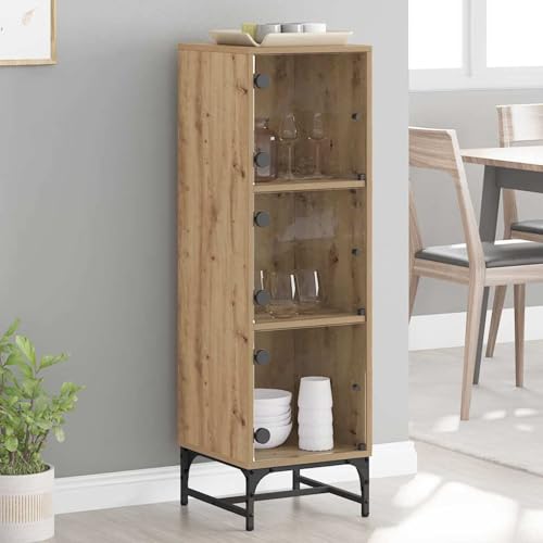Homgoday Hochboard Eiche handwerklich 35 x 37 x 117 cm Holzwerkstoff Highboard Model883538 Homgoday Hochboard Eiche handwerklich 35 x 37 x 117 cm Holzwerkstoff Highboard Model883538 von Homgoday
