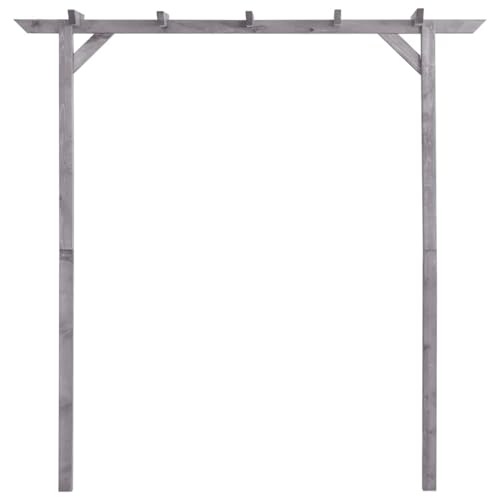 Homgoday Holz-Pergola 200x40x205 cm, imprägniert, grau, 2 Pfosten, für Kletterpflanzen, Montage erforderlich Model313567 Homgoday Holz-Pergola 200x40x205 cm, imprägniert, grau, 2 Pfosten, für Kletterpflanzen, Montage erforderlich Model313567 von Homgoday