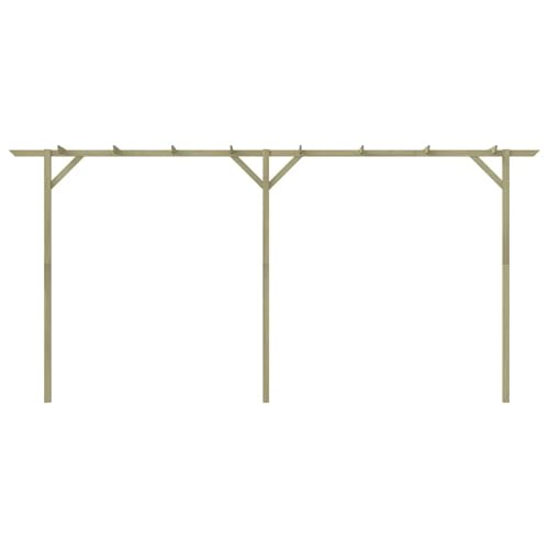 Homgoday Holz-Pergola Gartenbogen Rosenbogen Dekoration Rankhilfe 410x40x203cm Model41664 von Homgoday