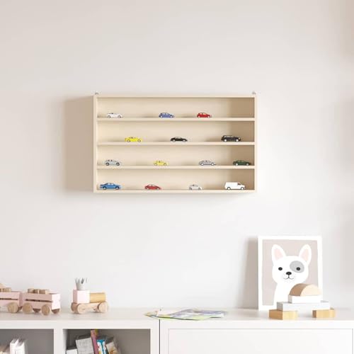 Homgoday Holz-Sammelvitrine Braun 60 x 8,5 x 37 cm Sperrholz Vitrinen Model42015617 von Homgoday