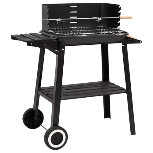 Homgoday Holzkohlegrill mit R?dern Schwarz Stahl Grill Model315386 Homgoday Holzkohlegrill mit R?dern Schwarz Stahl Grill Model315386 von Homgoday