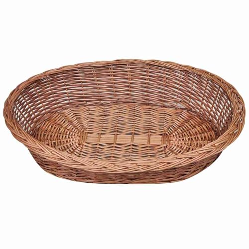 Homgoday Hundebett aus Weide Natur 90 cm Haustierbett Model170340 von Homgoday