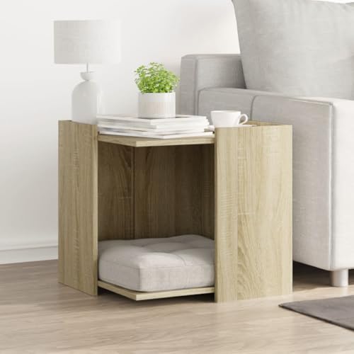 Homgoday Katzenklo Schrank, Katzenschrank für Katzentoilette, Katzenhaus Katzen-Möbel Haustierbox Beistelltisch Sonoma-Eiche 53x53x51 cm Holzwerkstoff Homgoday Katzenklo Schrank, Katzenschrank für Katzentoilette, Katzenhaus Katzen-Möbel Haustierbox Beistelltisch Sonoma-Eiche 53x53x51 cm Holzwerkstoff von Homgoday