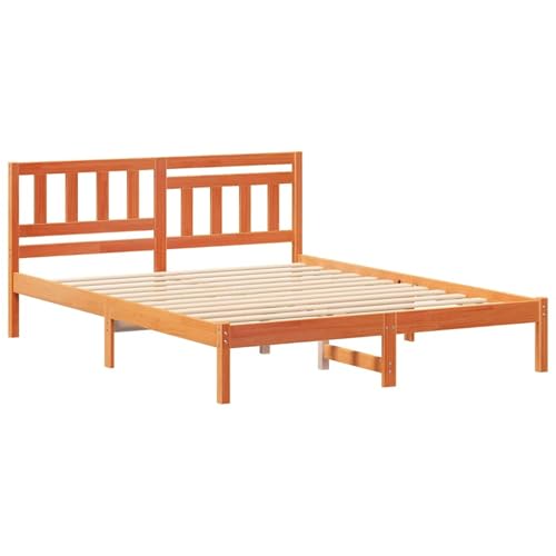 Homgoday Kiefer Holzbett mit klassischem Charme und modernem Stil - Einfach zu pflegen Model872232 von Homgoday