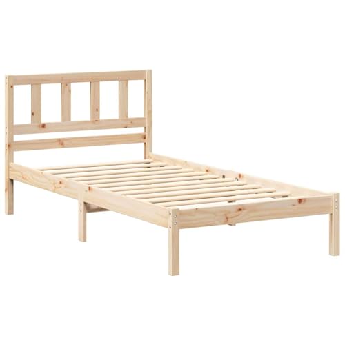 Homgoday Kiefer Holzbett mit klassischem Charme & modernem Stil - Einfach zu pflegen Model872245 von Homgoday