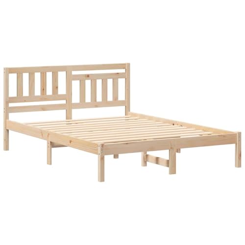 Homgoday Kiefer Holzbett mit klassischem Charme & modernem Stil - Einfach zu pflegen & stabil Model872236 von Homgoday