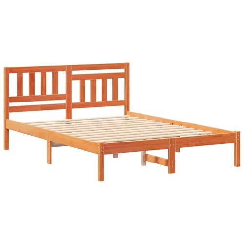 Homgoday Kiefer Holzbett mit klassischem Charme & modernem Stil - Einfach zu pflegen & stabil Model872238 von Homgoday
