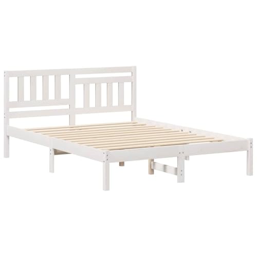Homgoday Kiefer Holzbett mit klassischem Charme & modernem Stil - Einfach zu pflegen & stabil Model872243 von Homgoday