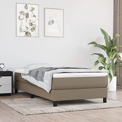 Homgoday Kinderfedermatratze Taupe 80 x 160 cm Stoff Matratze Schlafsofa Matratze Bettmatratze mit Rahmen von Homgoday