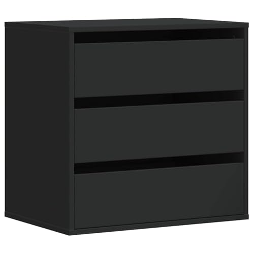 Homgoday Kommode Schwarz 60x41x58 cm Holzwerkstoff Kommode Model852844 von Homgoday