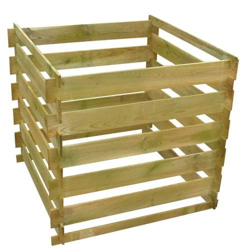 Homgoday Komposter 0,54 m3 aus imprägniertem Kiefernholz - Gartenabfälle in nährstoffreichen Kompost verwandeln Model41656 Homgoday Komposter 0,54 m3 aus imprägniertem Kiefernholz - Gartenabfälle in nährstoffreichen Kompost verwandeln Model41656 von Homgoday