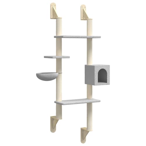 Homgoday Kratzbaum mit Kratzs?ULE Wandmontage Hellgrau 180 cm Kratzst?mmen Model172402 Homgoday Kratzbaum mit Kratzs?ULE Wandmontage Hellgrau 180 cm Kratzst?mmen Model172402 von Homgoday