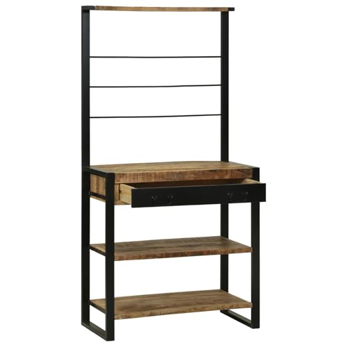 Homgoday Küchenregal 80x40x160 cm aus massivem Akazienholz Küchenregale Model4015989 Homgoday Küchenregal 80x40x160 cm aus massivem Akazienholz Küchenregale Model4015989 von Homgoday