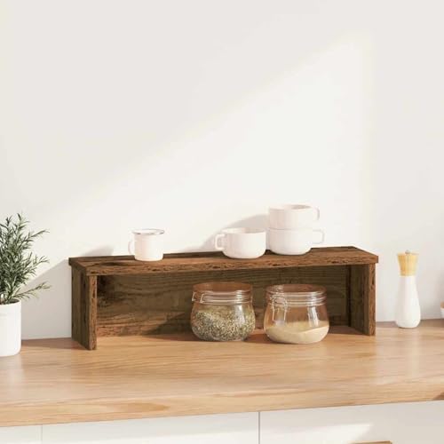 Homgoday Küchenregal Stapelbar Altholz-Optik 60x15x16 cm Holzwerkstoff Küchenregale Model860513 Homgoday Küchenregal Stapelbar Altholz-Optik 60x15x16 cm Holzwerkstoff Küchenregale Model860513 von Homgoday