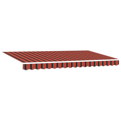 Homgoday Markisen Ersatzstoff für einen 4x2 m Rahmen mit mehrfarbigen Streifen Balkonmarkise Model42000431 von Homgoday