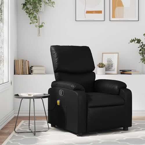 Homgoday Massage-Relaxsessel, Kunstleder, Schwarz Loungesessel Model3205712 von Homgoday