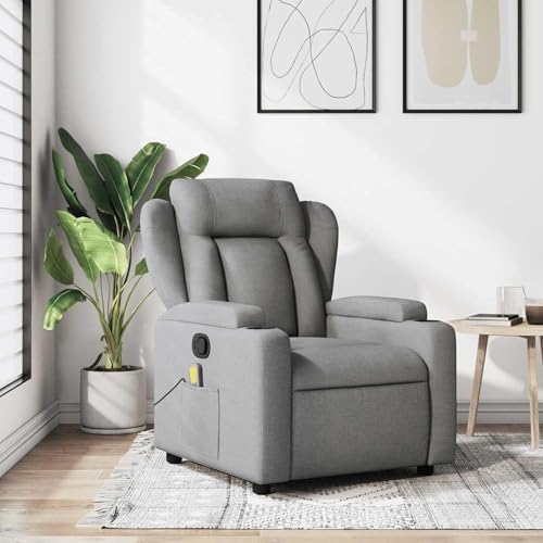 Homgoday Massage-Relaxsessel, hellgrauer Stoff Loungesessel Model3206000 Homgoday Massage-Relaxsessel, hellgrauer Stoff Loungesessel Model3206000 von Homgoday