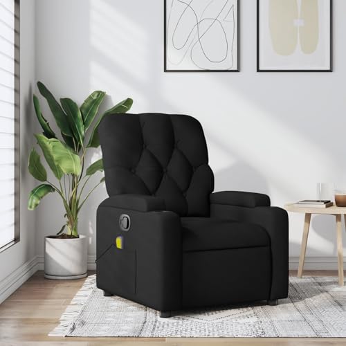 Homgoday Massage-Relaxsessel, schwarzer Stoff Loungesessel Model3206066 von Homgoday