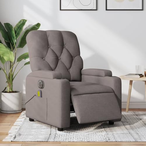 Homgoday Massagesessel, elektrisch, neigbar, Taupe, aus Stoff, Einrichtung für Massagesessel, Relaxsessel, Massagesessel für den ganzen Körper, Modell 3204706 Homgoday Massagesessel, elektrisch, neigbar, Taupe, aus Stoff, Einrichtung für Massagesessel, Relaxsessel, Massagesessel für den ganzen Körper, Modell 3204706 von Homgoday