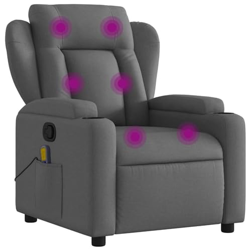 Homgoday Massagesessel Dunkelgrau Stoff Loungesessel Model372416 Homgoday Massagesessel Dunkelgrau Stoff Loungesessel Model372416 von Homgoday