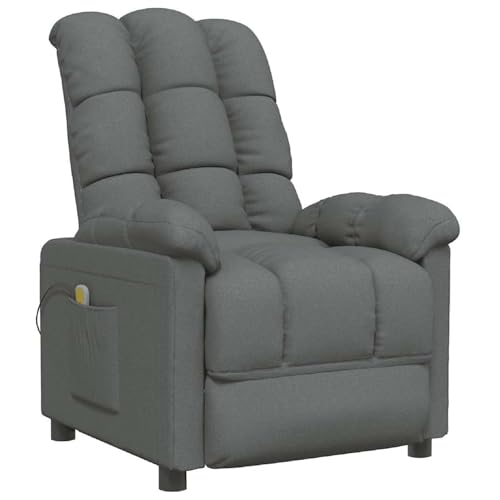 Homgoday Massagesessel Dunkelgrau Stoff Massagesessel Model342734 von Homgoday