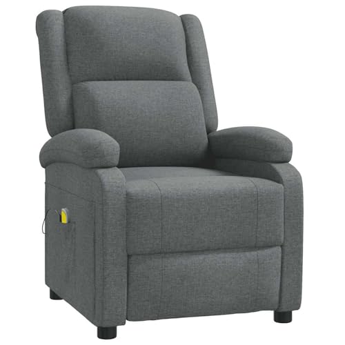 Homgoday Massagesessel Dunkelgrau Stoff Massagesessel Model348448 von Homgoday