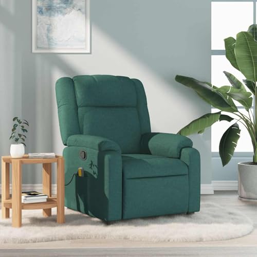 Homgoday Massagesessel Dunkelgrün Stoff Stuhl Model373554 von Homgoday